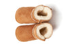 Schapenwollen baby slofjes met stiksels